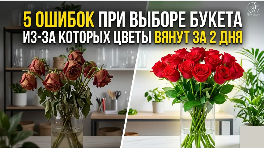 5 ошибок при выборе букета, из-за которых цветы вянут за 2 дня