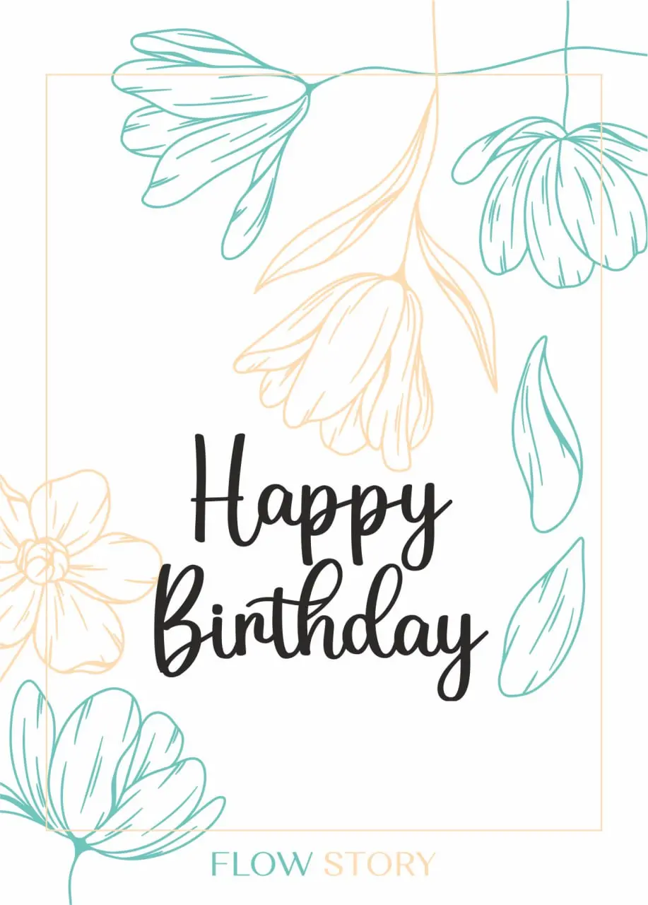 Открытка "Happy Birthday"