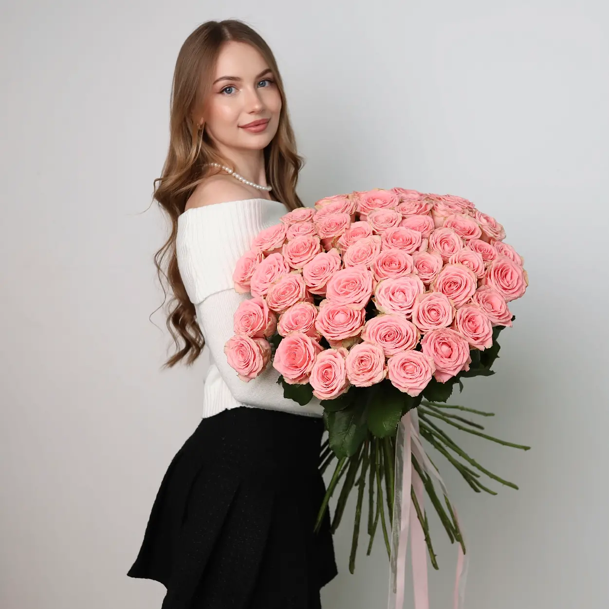 Моно букет из роз Софи 51