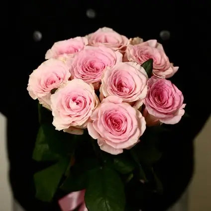 Моно букет из 9 роз Мандала