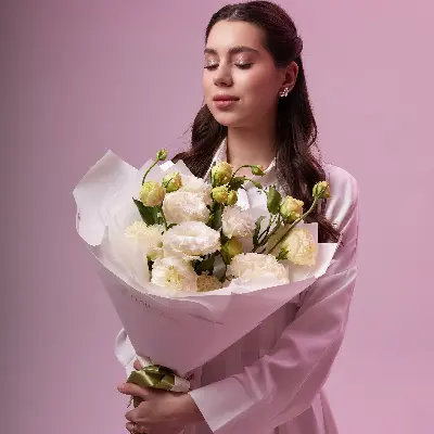 Букет 1410 из эустомы