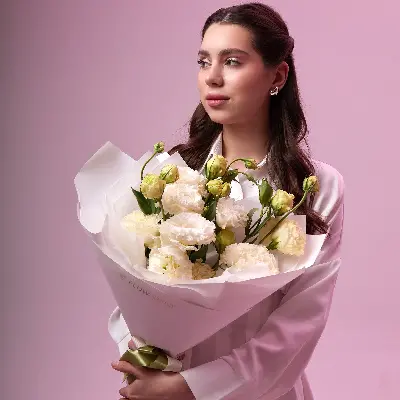 Букет 1410 из эустомы