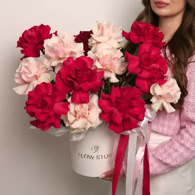 Шляпная коробка 1406 из французских роз